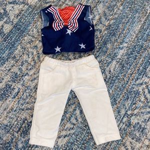 Cute American girl doll 4th of July outfit!